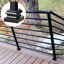 Chaussure de bal d'escalier en alliage d'aluminium avec trous de vis de 1/2 po VEVOR