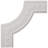 Caputo 12"H x 12"W x 3/4"D Egg and Dart Panel Moulding Corner