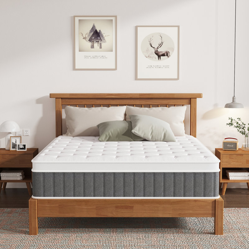 33cm Medium Gel Memory Foam Pocket Sprung 2500 Mattress, Double (4'6)