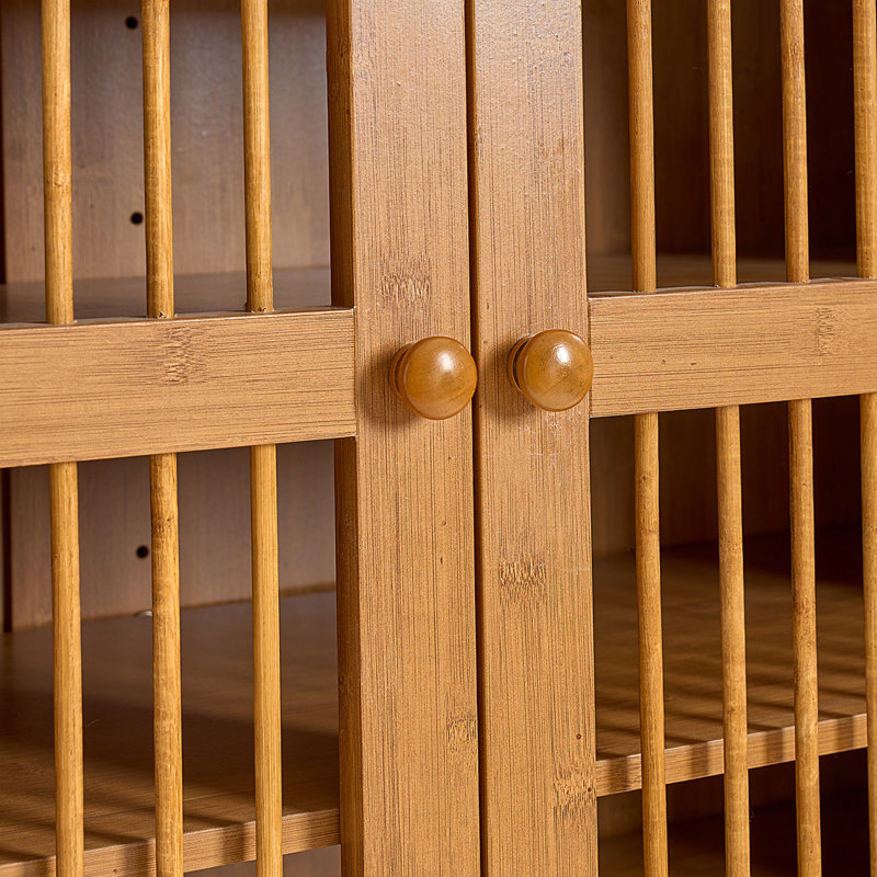 Armoire à chaussures avec portes à volets, armoire à chaussures à 6 niveaux avec tablettes réglables, range-chaussures moderne en bois pour hall d'entrée, couloir, placard, salon, noyer