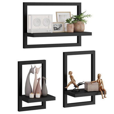 3 Piece Wood Bracket Shelf