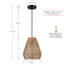 Mini-luminaire suspendu Yingst Bohemian Natural