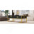 Modern Rectangular Coffee Table With 4 Drawers And Gold Base In 47.3"-423711062