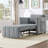 Pull Out Sofa Bed With 5-Position Adjustable Backrest And Side Pockets-541374115