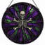 Panneau de vitrail 12 "H Skull Skeleton