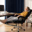 High Back Office Chair With Adjustable Height And Foot Rest, Comfortable Computer Gaming Chair, Leather Upholstery, 135 Reclining Function, Metal & Wood Main Material, Memory Foam Filler, Suitable