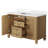 60" Free Standing Double Bathroom Vanity with Engineered Marble Top, Ceramic Sink, Backsplash-109176064-109176066