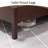 Solid Wood Bed Frame with Upholstered Headboard, Modern Design, No Box Spring Needed-1108145655-1108145654