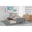 Twin Size Platform Bed With Trundle-1648135658