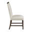 Ensemble de salle à manger moderne 5 pièces avec table ronde et chaises rembourrées beiges, base métallique durable pour des repas élégants-1948119211
