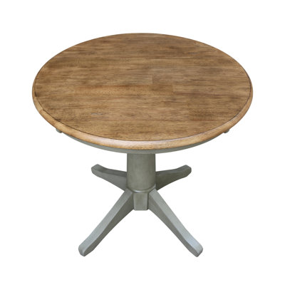 Imilia Solid Wood Pedestal Dining Table
