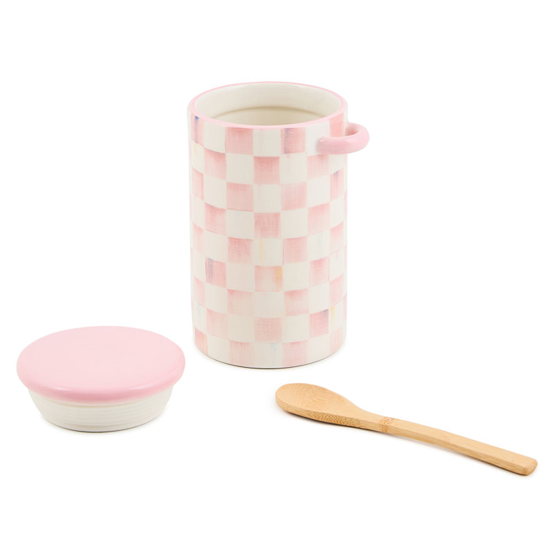 Rosy Check Farmhouse Canister