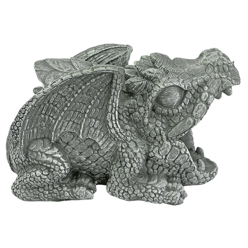 Darian the Dragon Gutter Guardian Downspout Statue