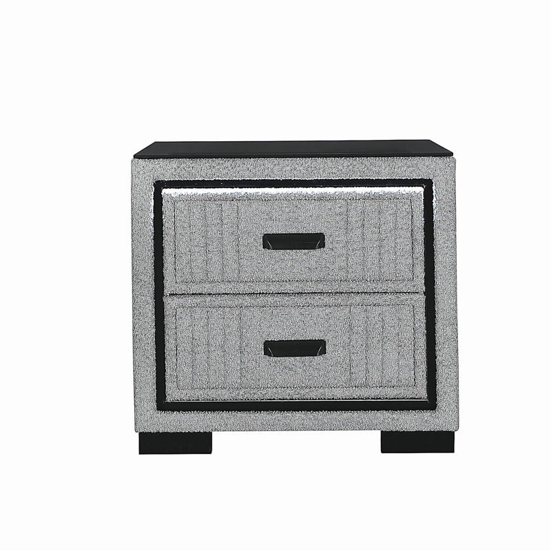 Isaiah Gray Nightstand, Gray
