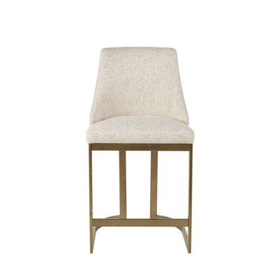 Jaanna 26.25'' H Upholstered Metal Parsons Chair