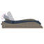  Chaise longue en polyester avec coussins gris 44,9 po x 80,7 po x 28,7 po-14844698
