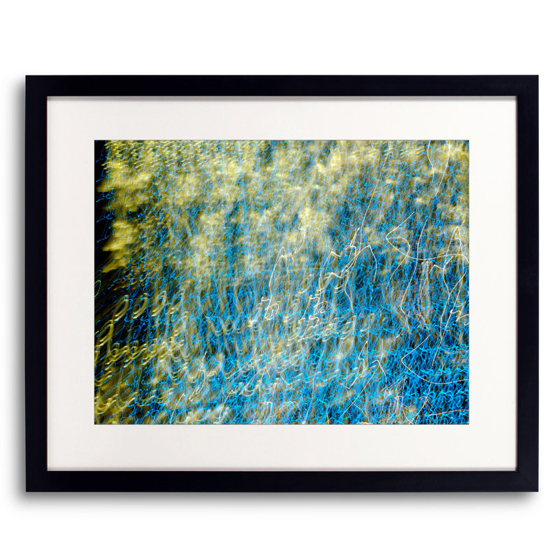 Light Graffiti #4 Print by Adam Sherbell, Black Framed Paper, 17.25" H x 21.25" W
