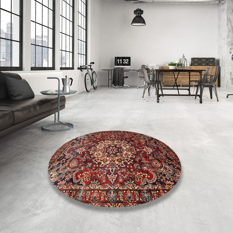 Joelle Oriental Indoor Rug, Round 6'