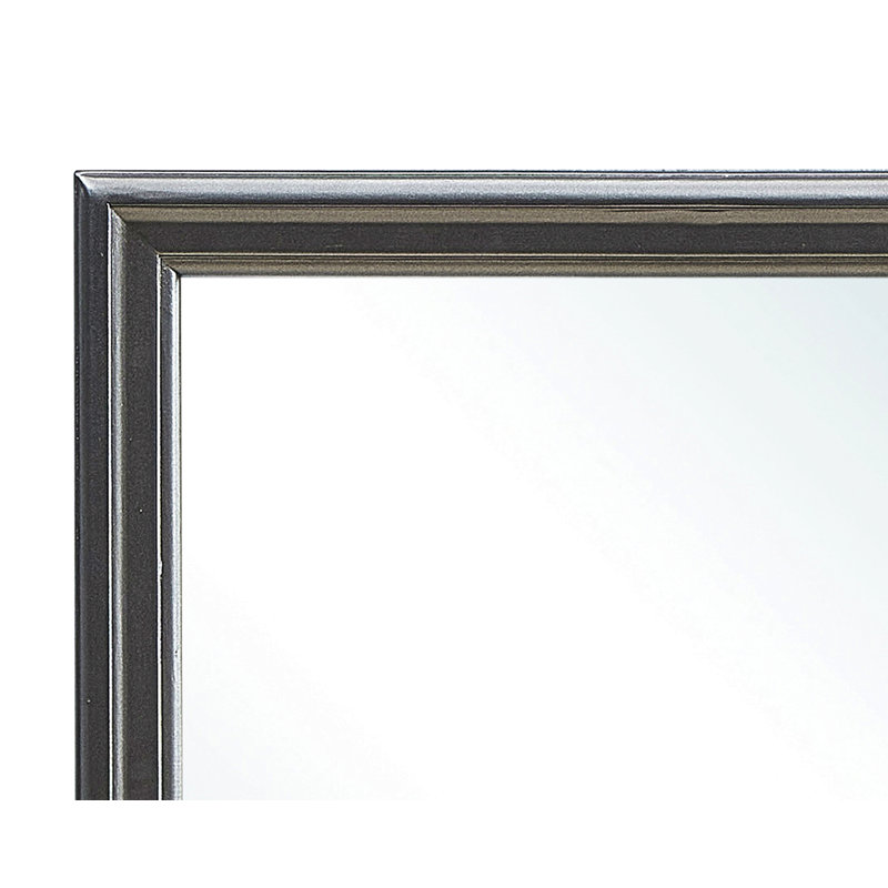 Miroir moderne, miroir avec cadre noir métallique