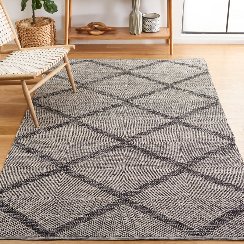 Abberton Hand Woven Cotton Geometric Rug