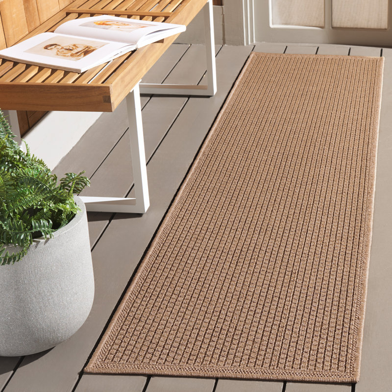Bernessa Performance Solid Color Indoor/Outdoor Area Rug, Runner 2' x 8'