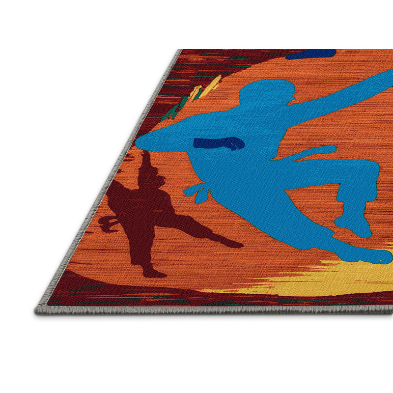  Tapis lavable lavable Capoeira, Carré 8 pi