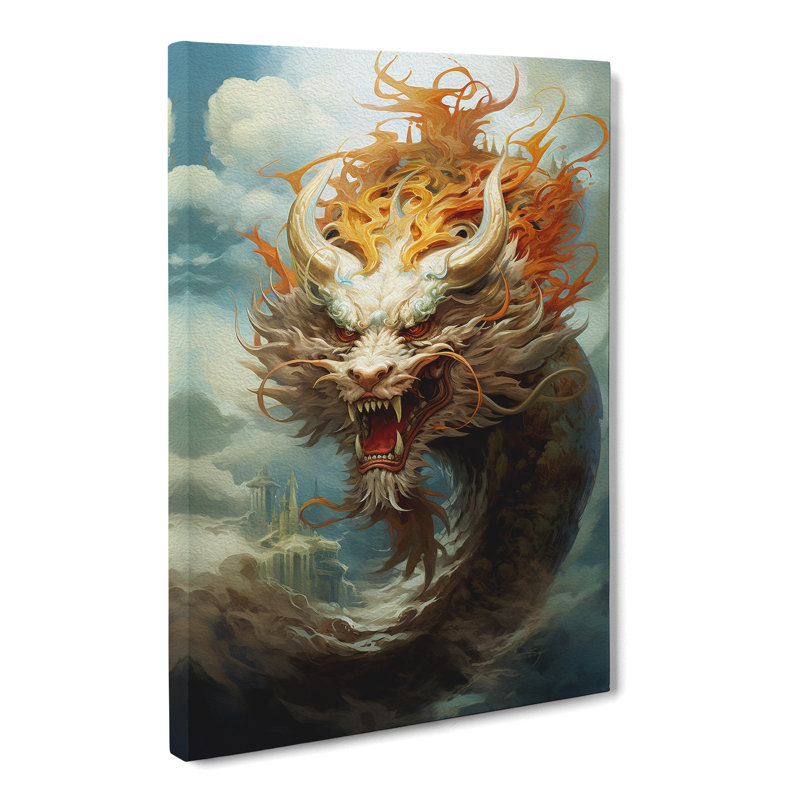 Chinese Dragon Conceptual - No Frame Print, 76cm H x 50cm W x 3cm D