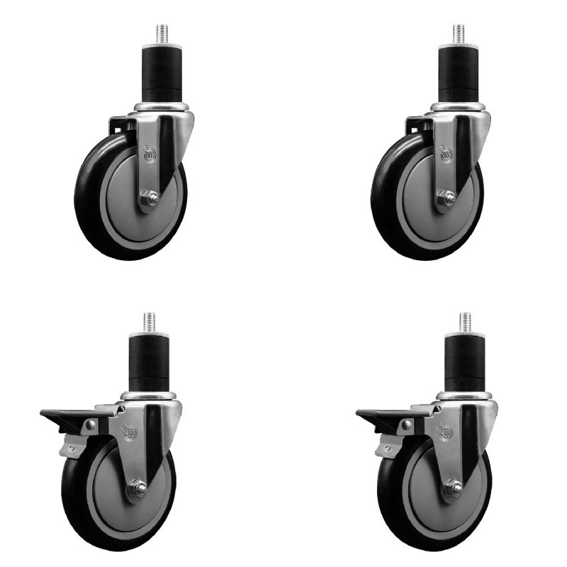 Ensemble de roulettes extensibles en Poly