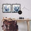 Ensemble de 2 toiles flottantes encadrées Intertwining Blue Fronds, design par Jacob Q-303151691-303151688