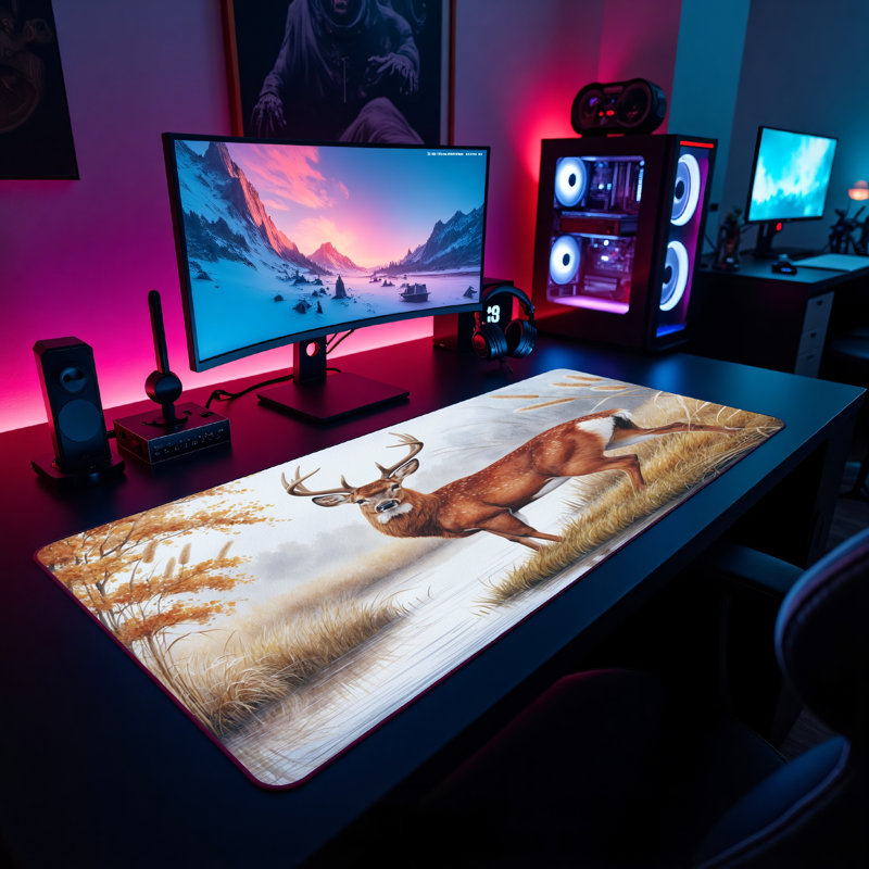 Polyester Desk Pad, 14.4x12.1