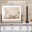 Miroir de salle de bain à DEL avec lumières, miroir de maquillage à commande tactile 3 couleurs à intensité variable pour la chambre à coucher-1235578500
