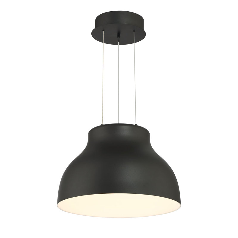 Giuliani 1 - Light LED Single Pendant, Black