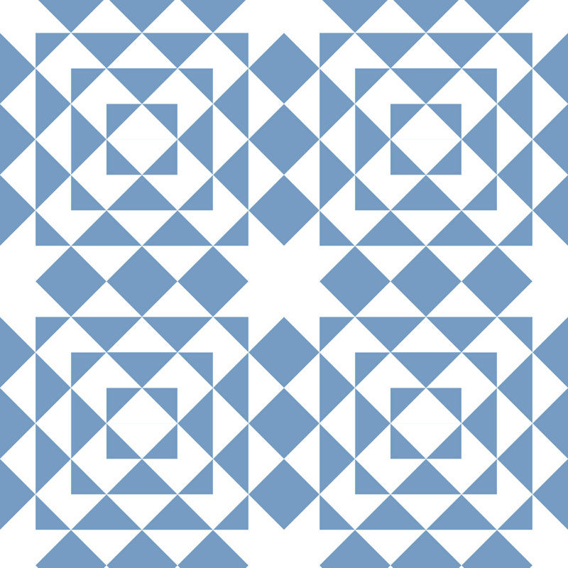 Conundrum 10' L x 24" W Peel and Stick Wallpaper Panel, Light Blue