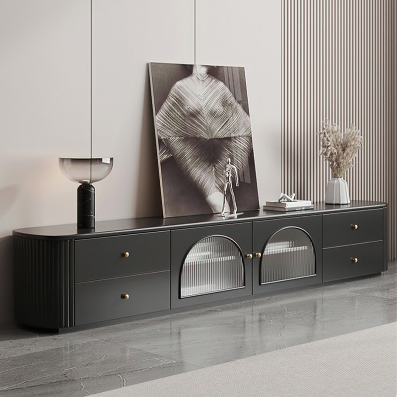 Meuble télé en bois de style français rétro, 78.74"
