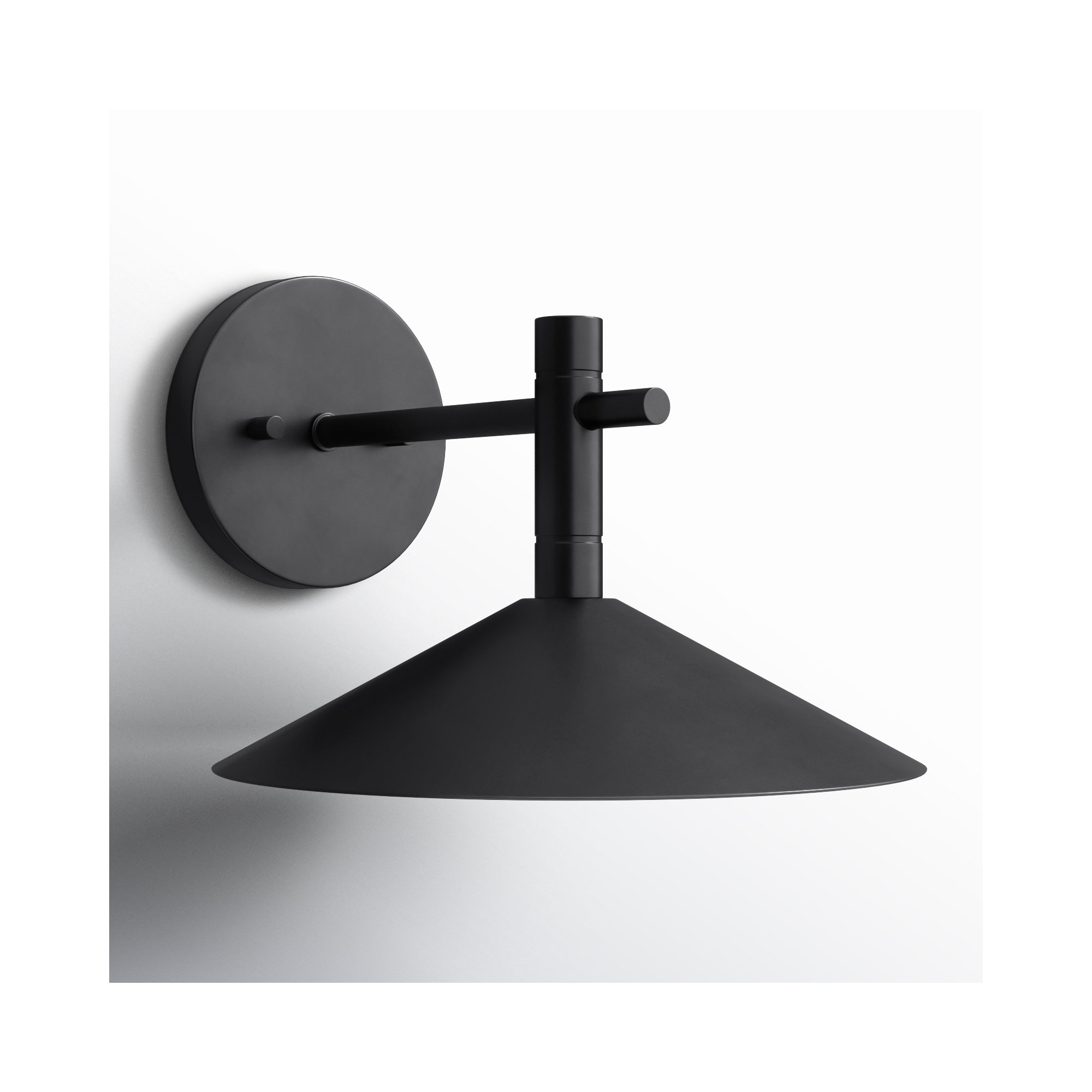 Vicente - 10 Inch LED Wall Sconce - 3K/4K/5K CCT Selectable, Matte Black, Matte Black