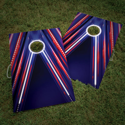 Triumph Led Patriotic Cornhole Set