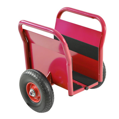 Panel Dolly Slab Dolly 14.7 x 18 x 16.8 inches Steel 1 Pack Red 1000 LBS Capacity All-Terrain Movement for Heavy Drywall Sheet & Door Material