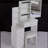 29.2" Small Space Left Bedside Cabinet Vanity Table + Cushioned Stool,Extra Large Right Sliding Mirror,Multi Layer High Capacity Storage,Practical Fashionable Dresser,Suitable for Small Space