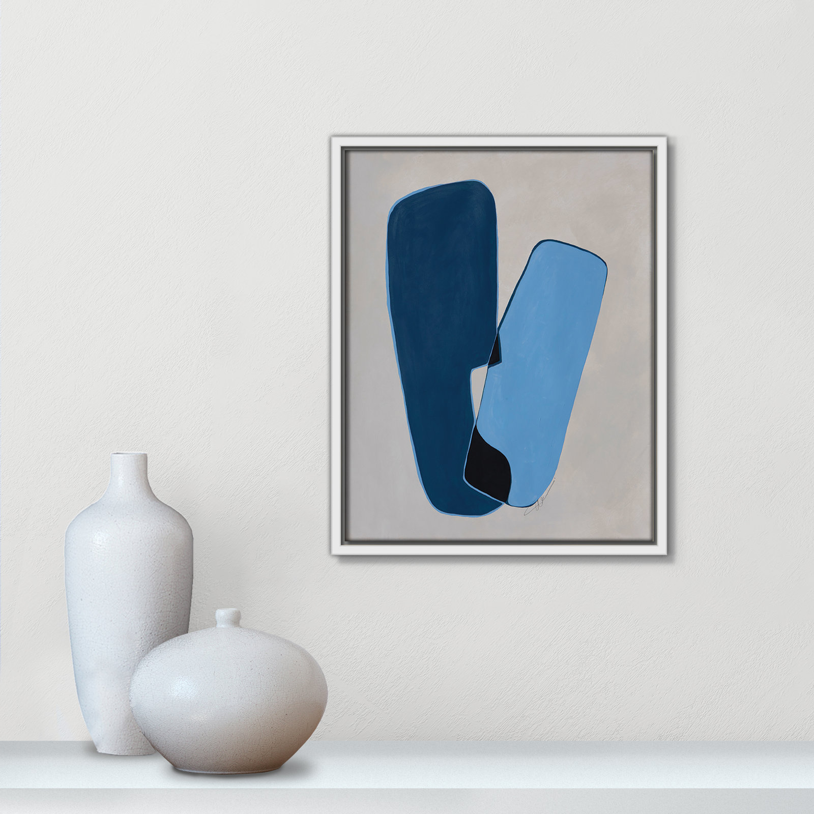 In Unity Collection "In Unity II" Print, 15.5" H x 12.5" W x 2" D, White Framed