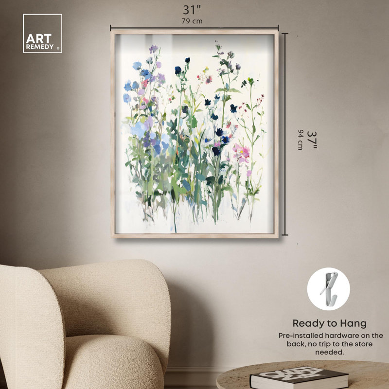 Art floral par Wild Remède, H 37 po x l 31 po, Crème, crème
