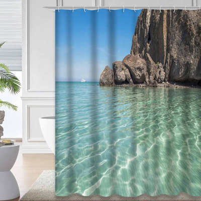 Plage, mer de Californie, Mexique, œuvre d'art magnifique, bleu avec 12 crochets