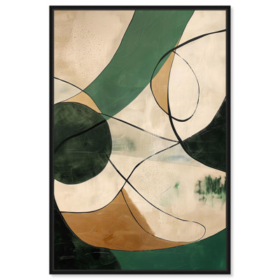Greenlight Breeze I Canvas Green Abstract Art by Art Remedy