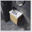 20" Wall-Mounted Bathroom Vanity with Ceramic Sink, Storage Cabinet with Doors,Bathroom Cabinet Set