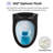 Colored One-Piece Toilet With Round Base, Elongated Toilet Bowl 17” ADA Seat Height, 1.28 GPF Single Flush, 12” Rough-In-116381093