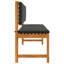 vidaXL Garden Chair Brown 39.37 x 19.69 x 35.83 in Solid Acacia wood-295899151