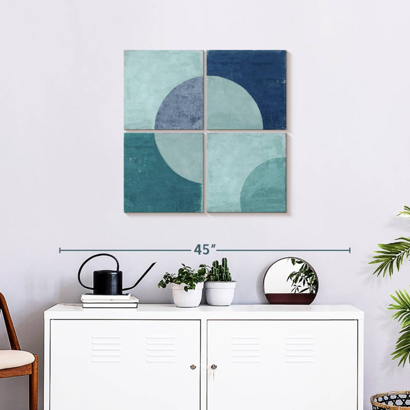 Blue Tiles, 26" H x 26" W