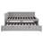 Full Size Upholstered L-Shaped Upholstered Daybed With Twinsize Pop Up Trundle And USB Ports-714746311