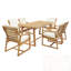 Ensemble repas d'extérieur 7 pièces avec 6 fauteuils-2007507685