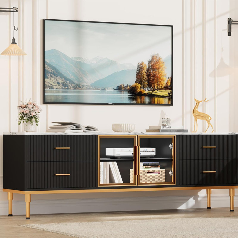 TV Stand for TVs up to 70", Black