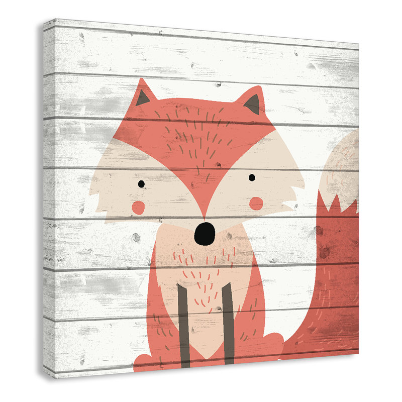 Woodland Creatures 1' Wall Decal, Canvas, 12" H x 12" W x 1.5" D